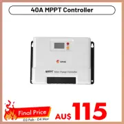 SRNE MPPT Solar Charge Controller 40A 12V/24V Lithium Battery LCD Display