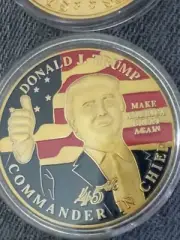 ONE Donald J. Trump COMMANDER "IN" CHIEF Challenge Coins