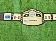 NWA DOMED GLOBE WORLD HEAVYWEIGHT CHAMPIONSHIP BELT BRASS ADULT SIZE REPLICA