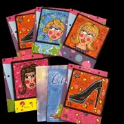 Variety 6PACK Leanin Tree VTG Notecards Birthday-Weedn Friendship-Lori Wiseman