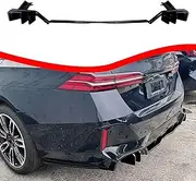 FINMOKAL Lower Rear Bumper Diffuser Lip Spoiler Splitter Body kit Compatible with BMW 5 Series I5 G60 M Sport 2024+, Gloss Black