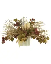 Creative Displays Burgundy Danica Ivy And Areca Palm Arrangement