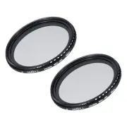 ND2-400 Lens Filter Variable Neutral Density Lens Filter 58mm 2 Pcs