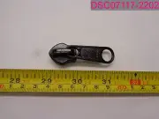 QTY=170; YKK Long Tab Swivel Slider Zipper Pulls, Large Black, 2" x 3/4"