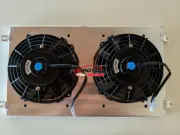 For 1979-1985 Mazda RX-7 S1 S2 S3 1.1L 12A/13B Aluminum Radiator Shroud+Fans (for: Mazda)