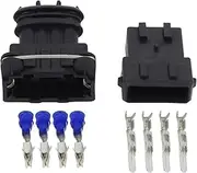 4 Pin (Male+Female) DJ7042Y-3.5-11/21 Auto Headlight Sensor Plug-in Car Connector Plug 4P(Female Male,1 Sets_4P)