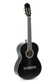 GEWA Basic Plus 4/4-Size Classical Guitar – Black High-Gloss Finish​
