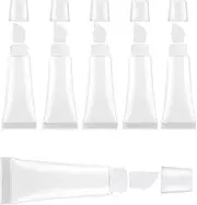 8ml Lip Gloss Tubes 6PCS, Refillable Leakproof Cosmetic Containers, Travel-Friendly Transparent Lipgloss Containers for DIY Beauty, Makeup & Skincare