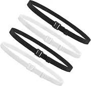 [COLLBATH] 4pcs Adjustable Elastic Waistband Base Outdoors Adjustable Waist Band Poles Stands Elastic Waist Band Stretching Elastic Bands Adjustable Elastic Bands Tuck Band Rubber Bands