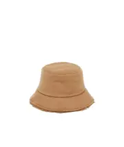 Max Mara Logo Plaque Bucket Hat 58 camel