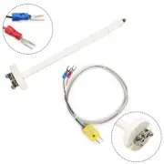 High Temperature K-Type Thermometer Ceramic Probe Forge Crucible Kiln 1300°C New