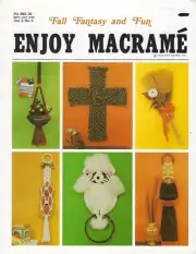 Enjoy Macrame Sept/Oct 1979 Vol. 3 No. 5 Cross, Towel Hanger, Poodle Patterns