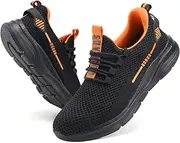 [Suvysoo] Comfortable Steel Toe Shoes for Men Women Safety Puncture Proof Non Slip Lightweight Work Sneakers