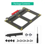 Two SFF8639 SSDs Connectors to PCIe 8X Conversion Card for Data Workloads