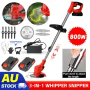 800W 30CM Whipper Snipper Cordless Grass Trimmer Lawn Grass Brush Cutter Blade