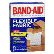 Band-Aid Flexible Fabric Tan Adhesive Strip, Assorted Sizes (Sold as BX/1)