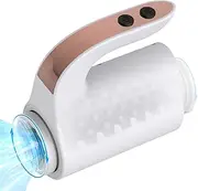 Automatic Male Masturbator Sex Toys, Pocket Pussy Male Vibrator with 10 Powerful Thrust and Rotation Modes, Open Design Masturbation Cup Adult Sex Toys with Handle