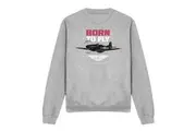 Top Gun Unisex Adult Born To Fly Sweatshirt (Sport Heather) - UTTV12956