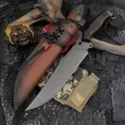 Fixed Blade Hunting Knife Hand Forged High Hardness Camping Survival Knives
