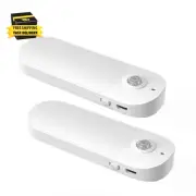 LED Night Light with Motion Sensor, USB Rechargeable Battery Operated Cupboard L