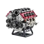 V8 Engine Toy Model kit That Runs Mechanical Assembly DIY RC Model +Bracket