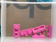 LEGO Parts - Dark Pink Plate 1 x 2 with Open O Clip on Top - No 44861 - QTY 5