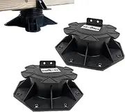 Slab Support, Height Adjustable Wood Slab Supports - Bearing Pedestal Decking, Plate Bearings, Slab Shed Base System Flooring for Substructure