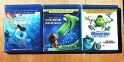 DISNEY BLU-RAY + BLU-RAY 3D + DVD ULTIMATE COLLECTOR'S EDITION LOT 3 MOVIES: NEW
