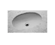 490*330*165mm Emilia Ceramic Oval Under Counter Vanity Basin With Waste