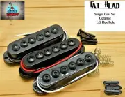 G.M. Fat Head SSS SET (Neck, Middle(RWRP)bridge) INVADER STYLE Black