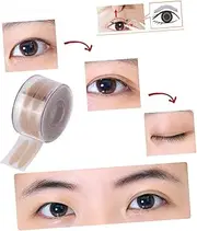 IWOWHERO 1200pcs Eye Lid Tape Double Eyelid Sticker Tape Mesh Pattern Natural and Thin for Women