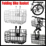 Foldable Bicycle Basket Front and Rear Hanging Storage Rack Bike Accessories