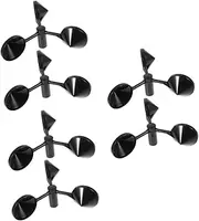 BESPORTBLE 3sets Replacement Anemometer Cup for Meter Outdoor 3 Cup Wind Gauge Abs Material Easy Replacement 2pcs*3