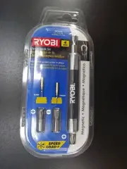 Ryob 4pc Drill Bit Accessory Set NEW Spade Split Masonry + More