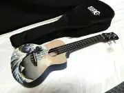 LUNA Great Wave Concert acoustic UKULELE new Mahogany UKE w/ GIG BAG