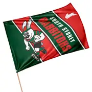 South Sydney Rabbitohs NRL Retro Mascot Design GAME DAY Pole Flag Banner