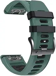[ISOUDE] 26mm 22mm Silicone Strap for Garmin Fenix 7X 7 6 6X Pro 5 5X Plus 3 HR Quick Release Smart Watch Strap Wristband Bracelet
