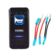 Blue LED Horn Bell Momentary Toggle Rocker Switch Speaker for Car Jeep UTV ATV