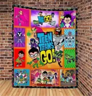 Teen Titan Go Lover Quilt Blanket, Teen Titan Go Gift for Fans