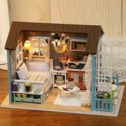 DIY ature Dollhouse Kit Realistic 3D Wooden House Room Craft with Furniture Lights Birthday