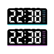Ambient Light Calendar Clock Digital Alarm Clock for Bedroom Office Tea Room