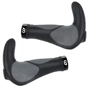 CyclingDeal Mountain Bike Grips Bicycle Handlebar Grips - Soft Gel Ergonomic Bike Handlebar Grips Anti-Slip Design MTB Grips with Bar Ends - Black