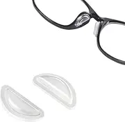PIPJOY Eyeglass Nose Pads, Adhesive Anti-Slip Nose Pads, Soft Silicone Nose Pad Cushion for Glasses, Eyeglasses, Sunglasses (10 Clear Pairs)