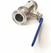 SCNCADEEMT Fit 51mm Pipe OD x 2" Tri Clamp Sanitary Ball Shut Off Valve SUS 316L Stainless Beer Ball Valve