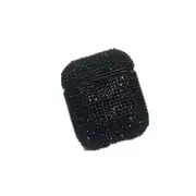 Diamonds Glitter Earphones Shockproof Protective Case for Apple AirPods 1 / 2 BLACK COLOUR