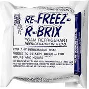 Polar Tech RB15 Re-Freez-R-Brix Foam Refrigerant Pack 4-1/2 Length x 4 Width x 1-1/2 Thick (Case of 6)