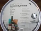 SHARPER IMAGE Lazy Susan 12 Inch Non Skid Turntable White
