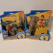 IMAGINEXT REEF DIVER W SHARK & Hammerhead & snorkler 2 Sets New