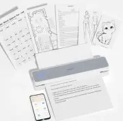 HPRT Portable Printer Wireless for Travel, Bluethooth Inkless Thermal Printer