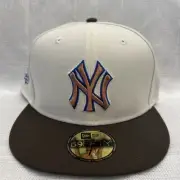 New Era New York Yankees 59FIFTY Fitted Hat Brown 1999 World Series Patch 7 1/2